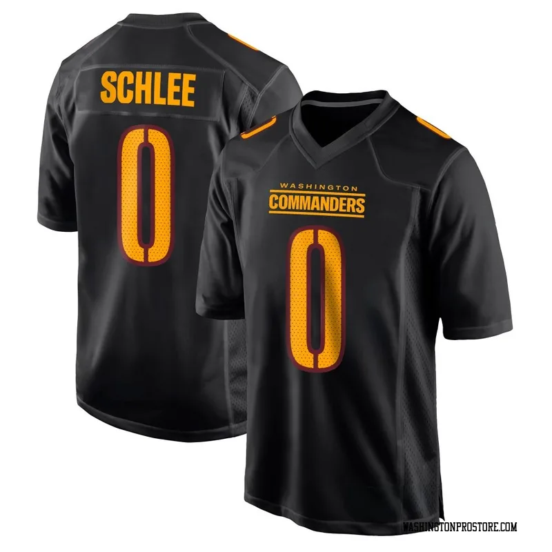 Black Youth Collin Schlee Washington Commanders Game Carbon Fashion Jersey