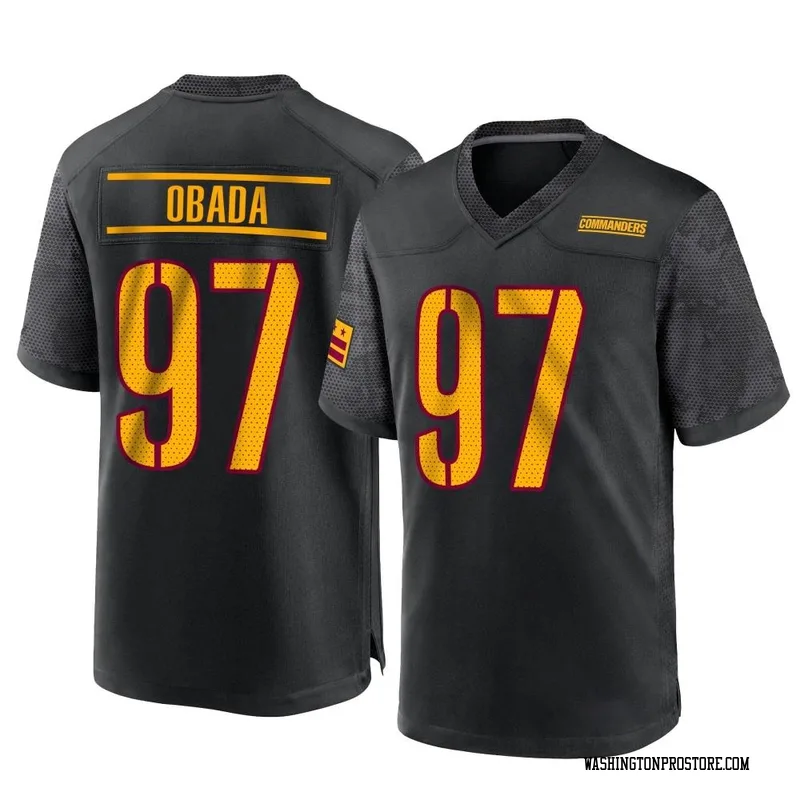 Black Youth Efe Obada Washington Commanders Game Alternate Jersey