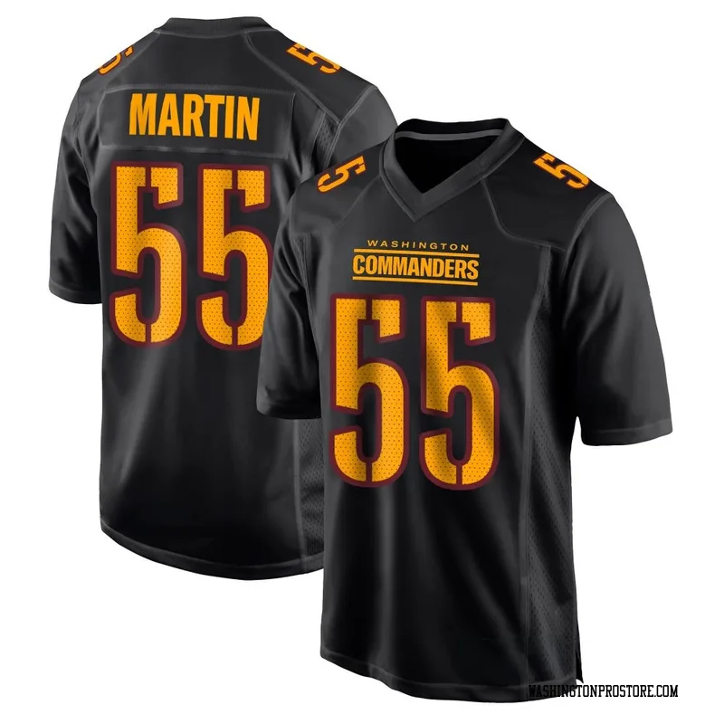 Black Youth Jacob Martin Washington Commanders Game Carbon Fashion Jersey