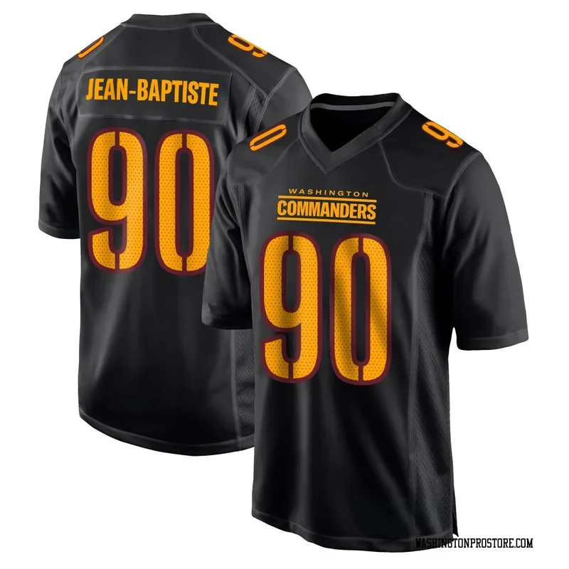 Black Youth Javontae Jean-Baptiste Washington Commanders Game Carbon Fashion Jersey