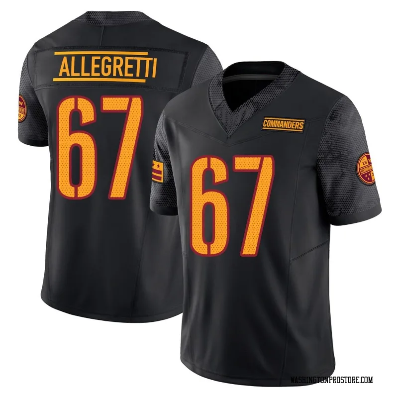 Black Youth Nick Allegretti Washington Commanders Limited Vapor F.U.S.E. Jersey