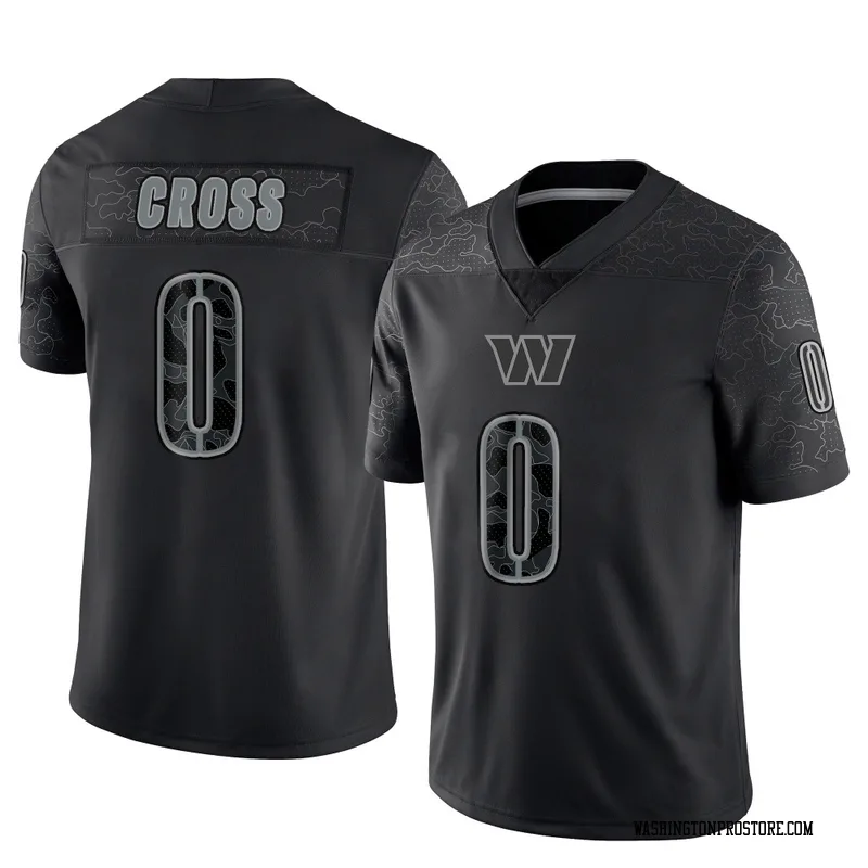 Black Youth Nick Cross Washington Commanders Limited Reflective Jersey