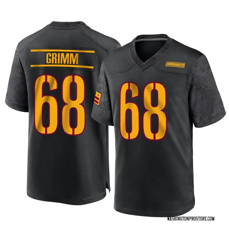 Black Youth Russ Grimm Washington Commanders Game Alternate Jersey