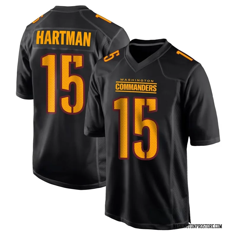 Black Youth Sam Hartman Washington Commanders Game Carbon Fashion Jersey