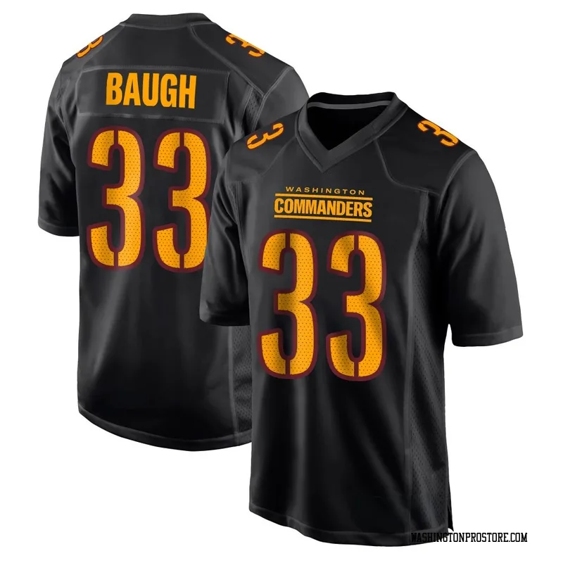Black Youth Sammy Baugh Washington Commanders Game Carbon Fashion Jersey
