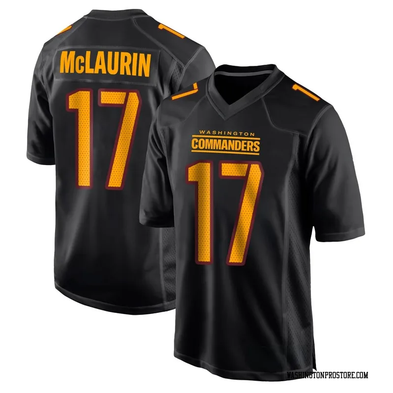 Black Youth Terry McLaurin Washington Commanders Game Carbon Fashion Jersey