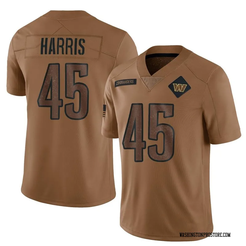 Brown Men's De'Jon Harris Washington Commanders Limited 2023 Salute To Service Jersey