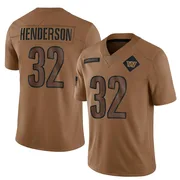 Brown Men's Xavier Henderson Washington Commanders Limited 2023 Salute To Service Jersey