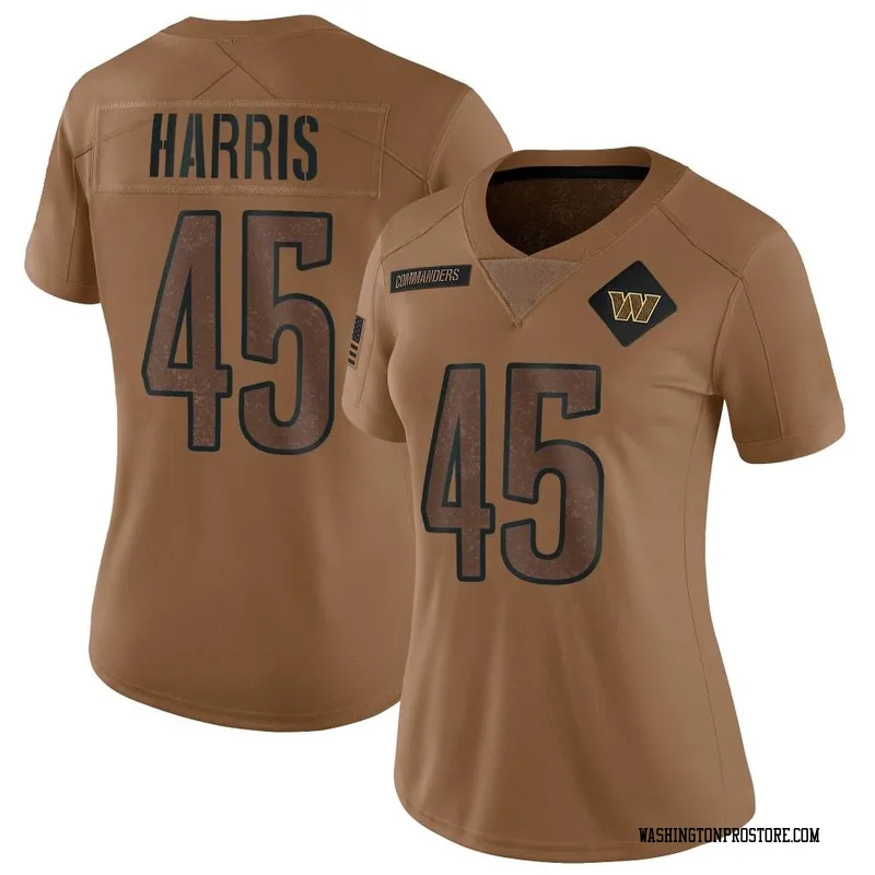 Brown Women's De'Jon Harris Washington Commanders Limited 2023 Salute To Service Jersey