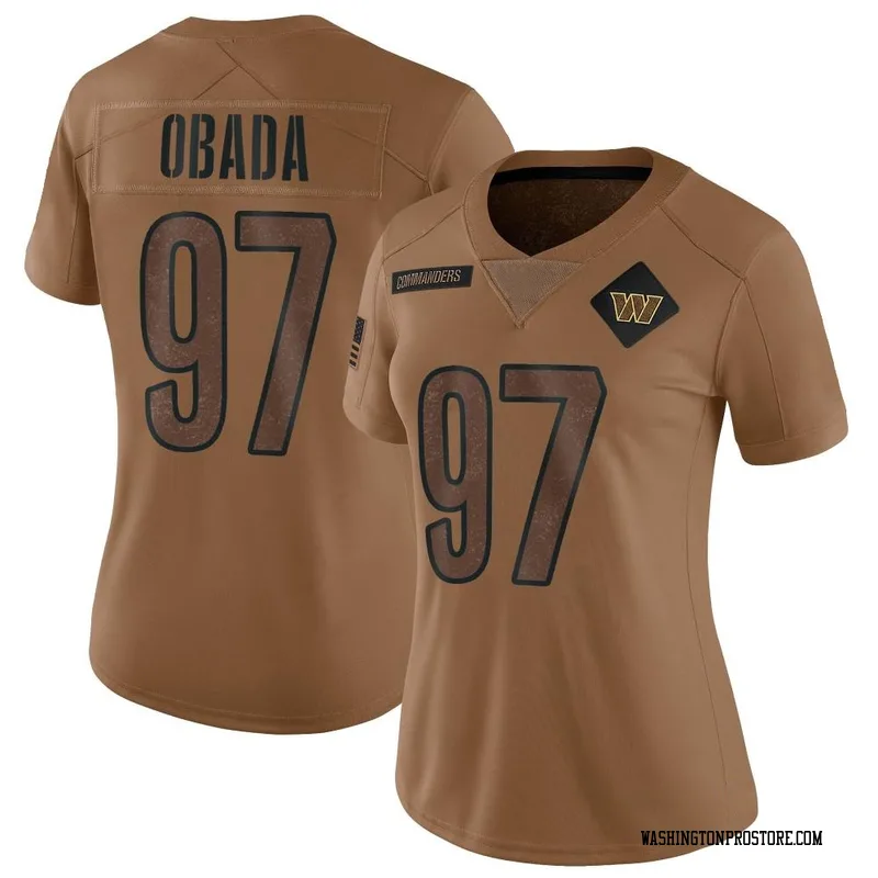 Brown Women's Efe Obada Washington Commanders Limited 2023 Salute To Service Jersey