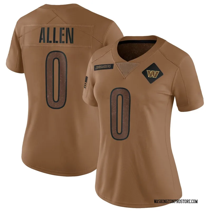 Brown Women's Kaytron Allen Washington Commanders Limited 2023 Salute To Service Jersey