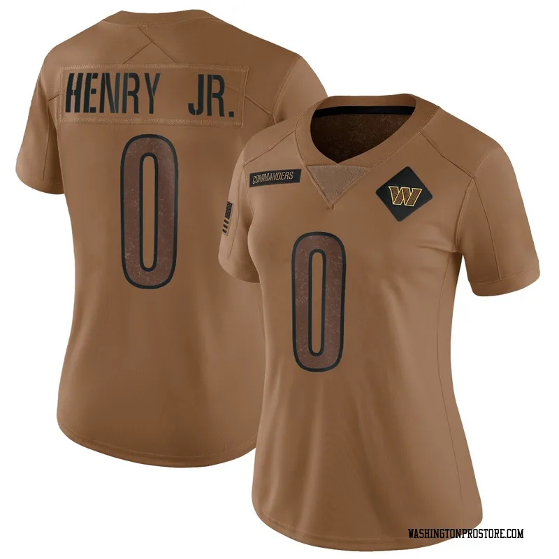 Brown Women's Robert Henry Jr. Washington Commanders Limited 2023 Salute To Service Jersey