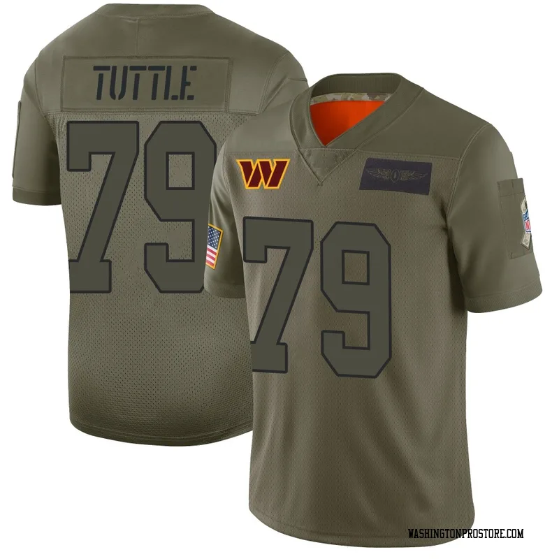 Camo Men's Shy Tuttle Washington Commanders Limited 2019 Salute to Service Jersey