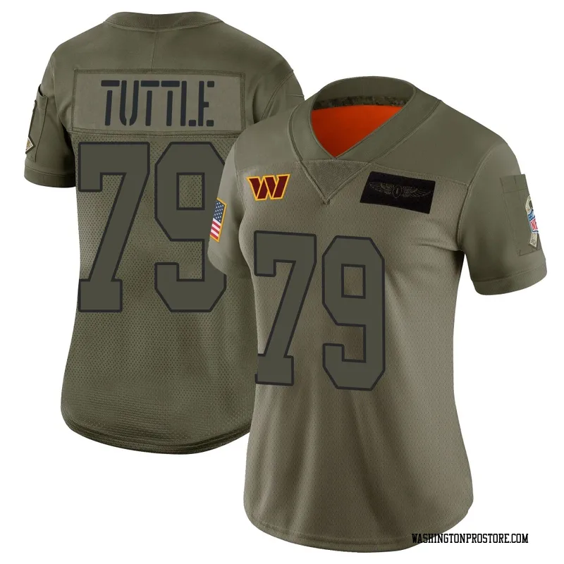 Camo Women's Shy Tuttle Washington Commanders Limited 2019 Salute to Service Jersey