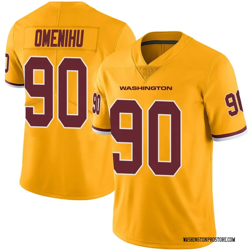 Gold Men's Charles Omenihu Washington Commanders Limited Color Rush Jersey
