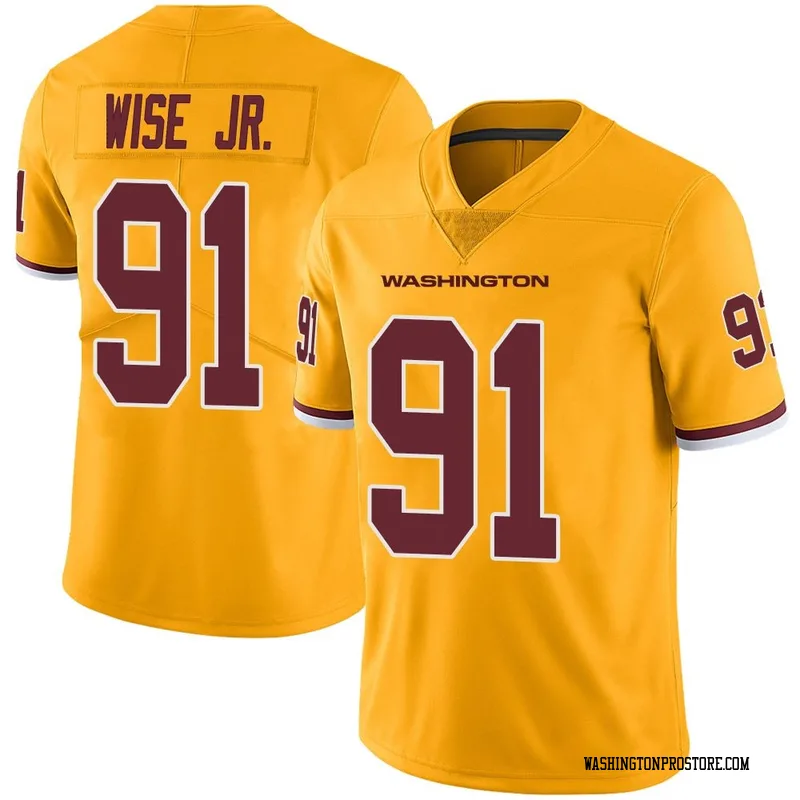 Gold Men's Deatrich Wise Jr. Washington Commanders Limited Color Rush Jersey