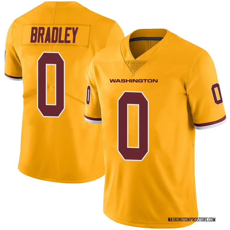 Gold Men's Jaden Bradley Washington Commanders Limited Color Rush Jersey