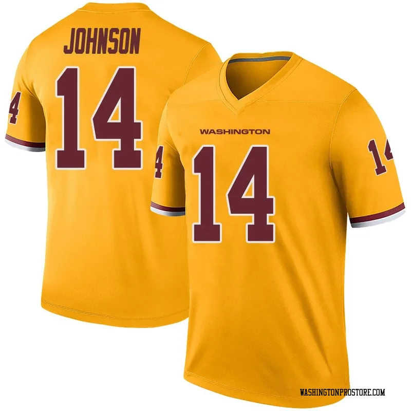 Gold Men's Josh Johnson Washington Commanders Legend Color Rush Jersey