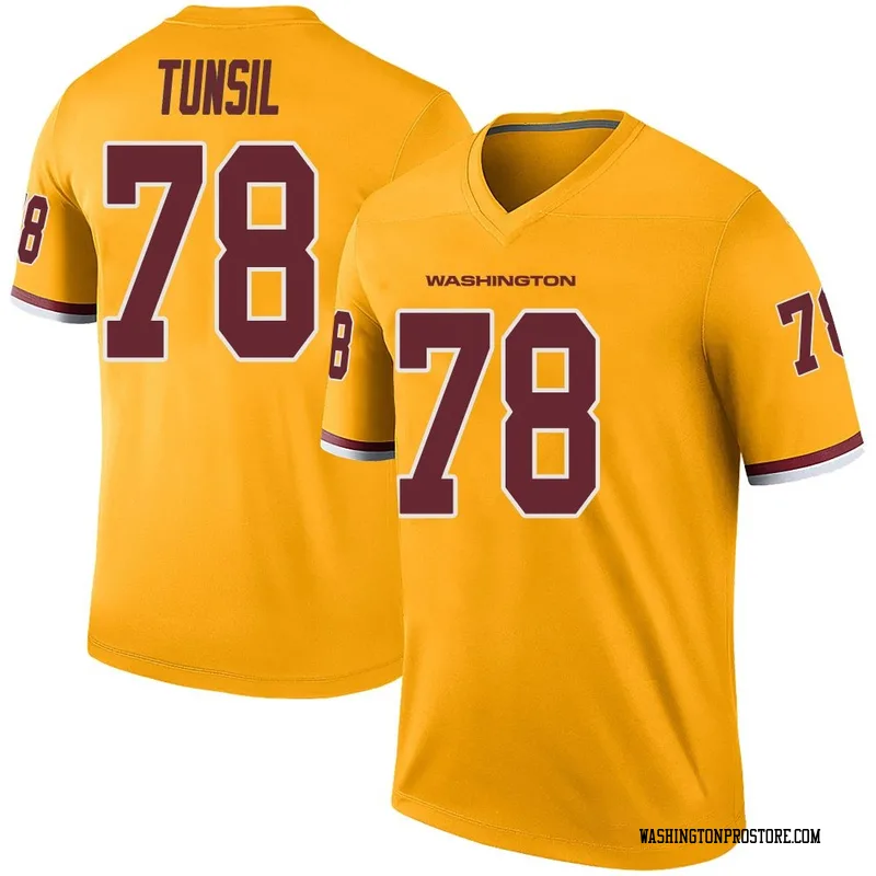 Gold Men's Laremy Tunsil Washington Commanders Legend Color Rush Jersey