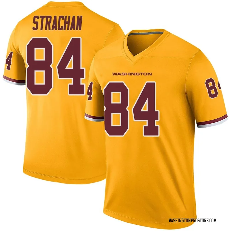 Gold Men's Michael Strachan Washington Commanders Legend Color Rush Jersey