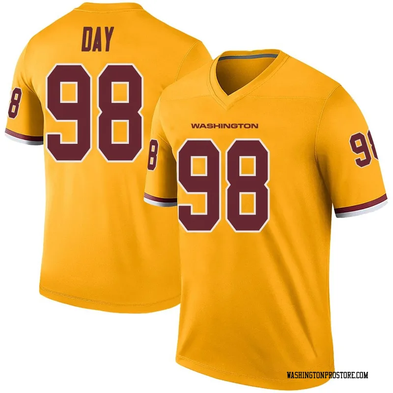 Gold Men's Sheldon Day Washington Commanders Legend Color Rush Jersey