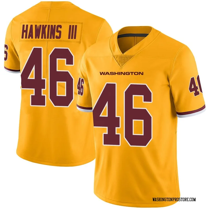 Gold Men's Tre Hawkins III Washington Commanders Limited Color Rush Jersey