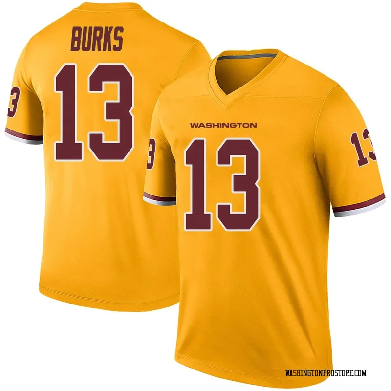 Gold Men's Treylon Burks Washington Commanders Legend Color Rush Jersey