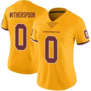 Gold Women's Ahkello Witherspoon Washington Commanders Limited Color Rush Jersey