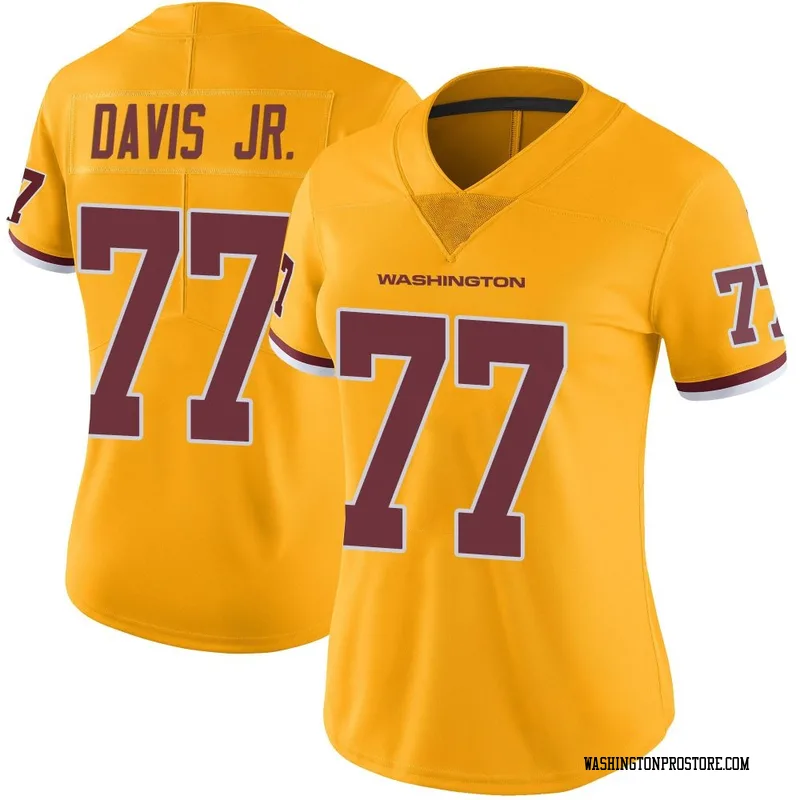 Gold Women's Carl Davis Jr. Washington Commanders Limited Color Rush Jersey