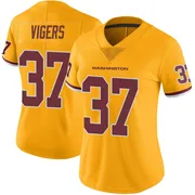 Gold Women's Car'lin Vigers Washington Commanders Limited Color Rush Jersey