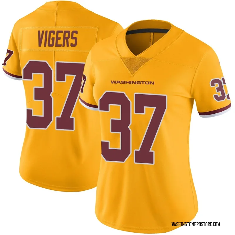 Gold Women's Car'lin Vigers Washington Commanders Limited Color Rush Jersey