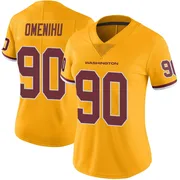 Gold Women's Charles Omenihu Washington Commanders Limited Color Rush Jersey
