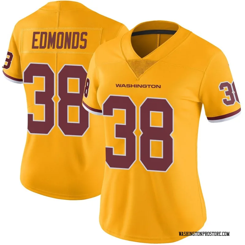 Gold Women's Chase Edmonds Washington Commanders Limited Color Rush Jersey