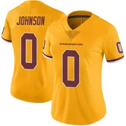 Gold Women's DJ Johnson Washington Commanders Limited Color Rush Jersey