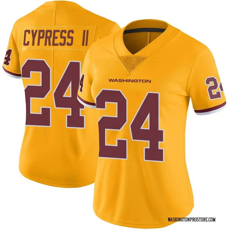 Gold Women's Fentrell Cypress II Washington Commanders Limited Color Rush Jersey