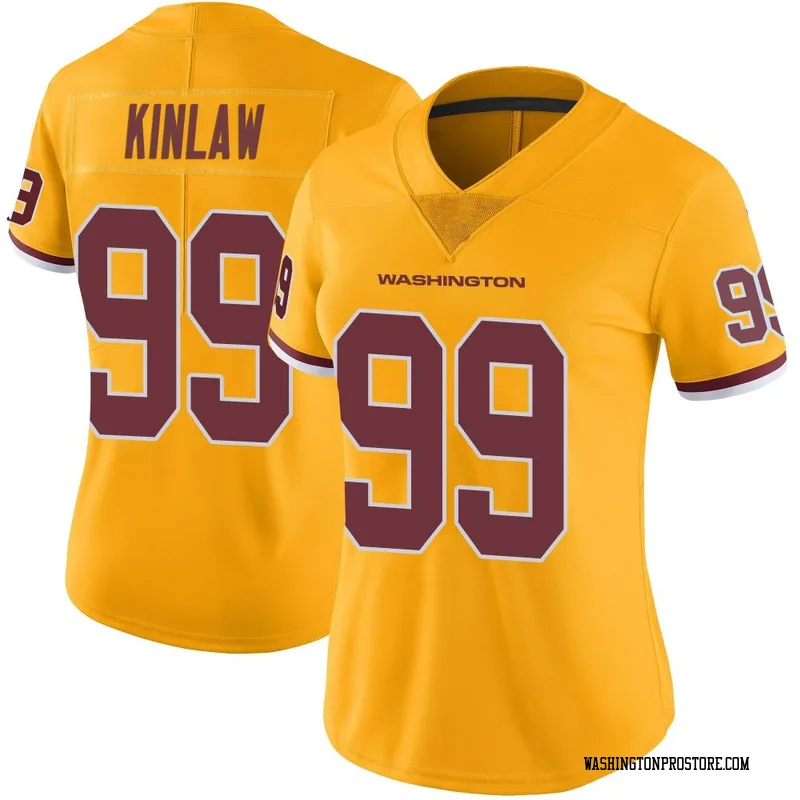 Gold Women's Javon Kinlaw Washington Commanders Limited Color Rush Jersey