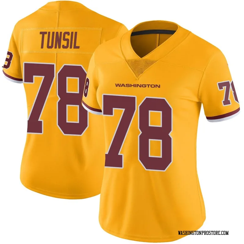 Gold Women's Laremy Tunsil Washington Commanders Limited Color Rush Jersey