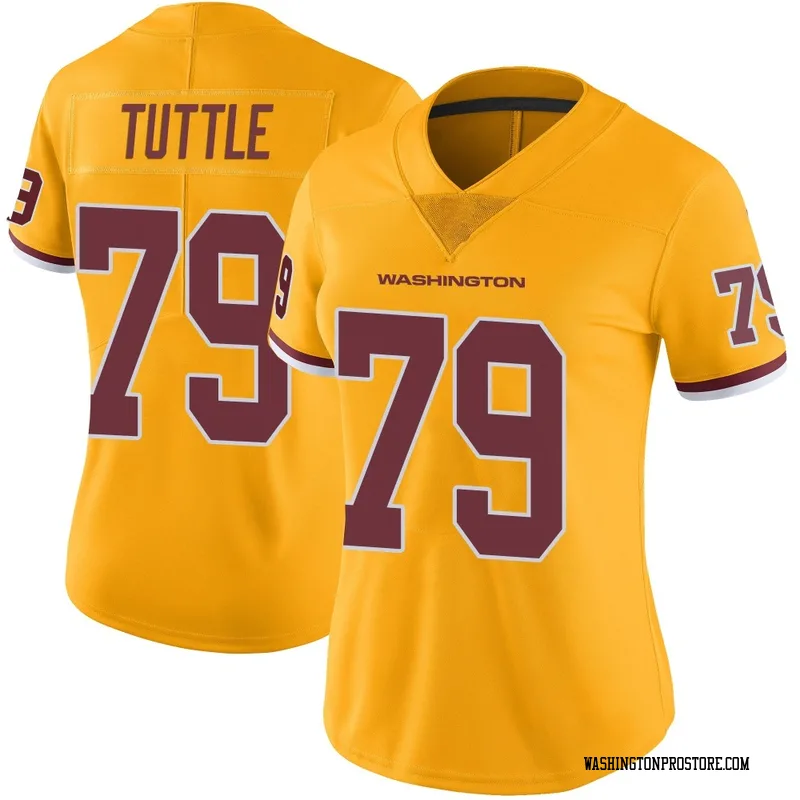 Gold Women's Shy Tuttle Washington Commanders Limited Color Rush Jersey