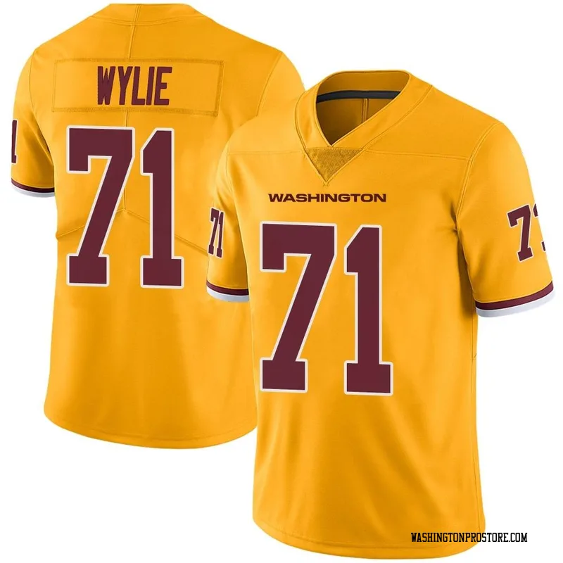 Gold Youth Andrew Wylie Washington Commanders Limited Color Rush Jersey