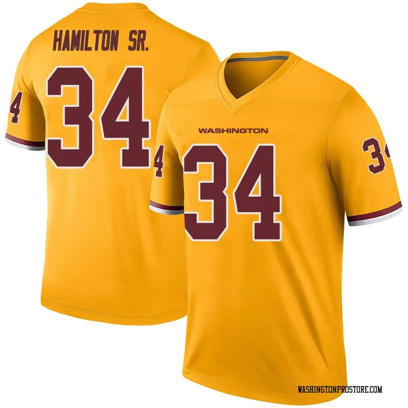 Gold Youth Antonio Hamilton Sr. Washington Commanders Legend Color Rush Jersey