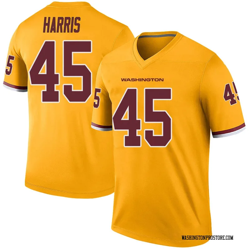 Gold Youth De'Jon Harris Washington Commanders Legend Color Rush Jersey