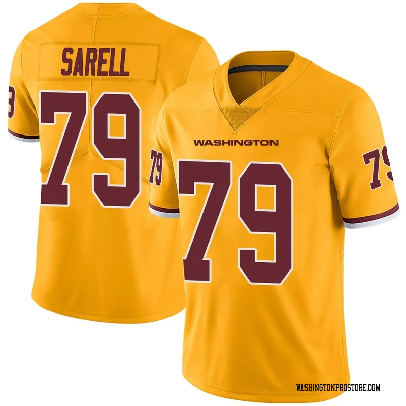 Gold Youth Foster Sarell Washington Commanders Limited Color Rush Jersey