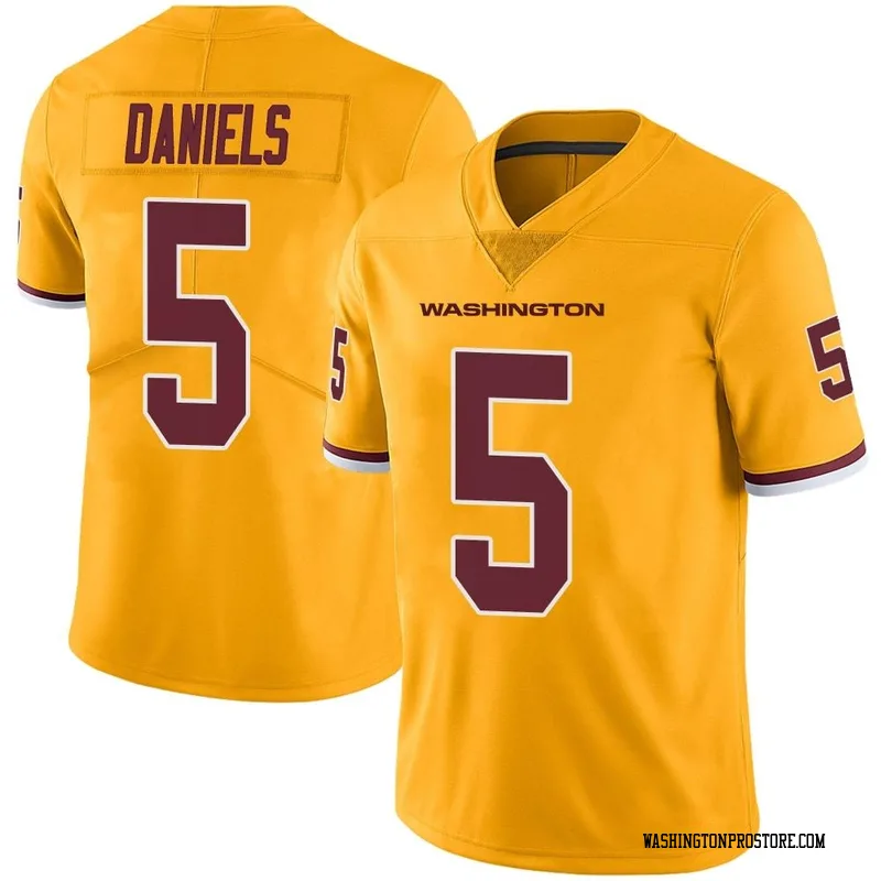 Gold Youth Jayden Daniels Washington Commanders Limited Color Rush Jersey