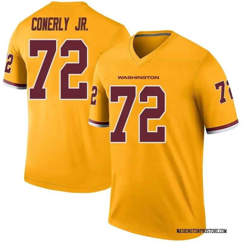 Gold Youth Josh Conerly Jr. Washington Commanders Legend Color Rush Jersey