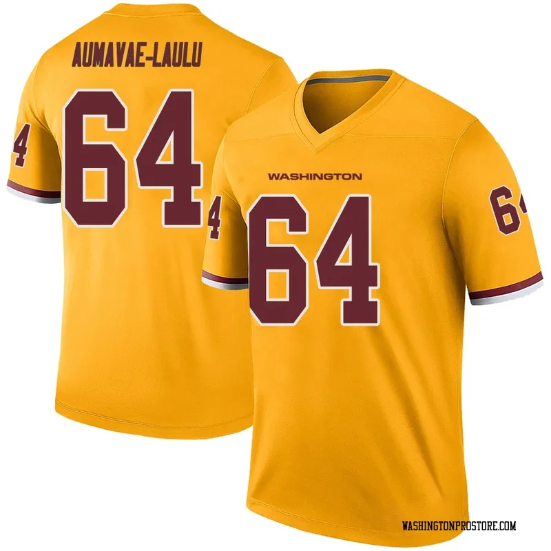 Gold Youth Malaesala Aumavae-Laulu Washington Commanders Legend Color Rush Jersey