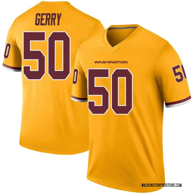 Gold Youth Nate Gerry Washington Commanders Legend Color Rush Jersey