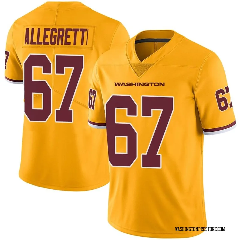 Gold Youth Nick Allegretti Washington Commanders Limited Color Rush Jersey
