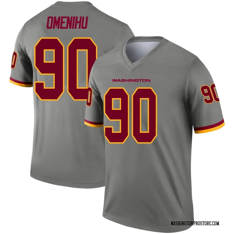 Gray Men's Charles Omenihu Washington Commanders Legend Inverted Jersey