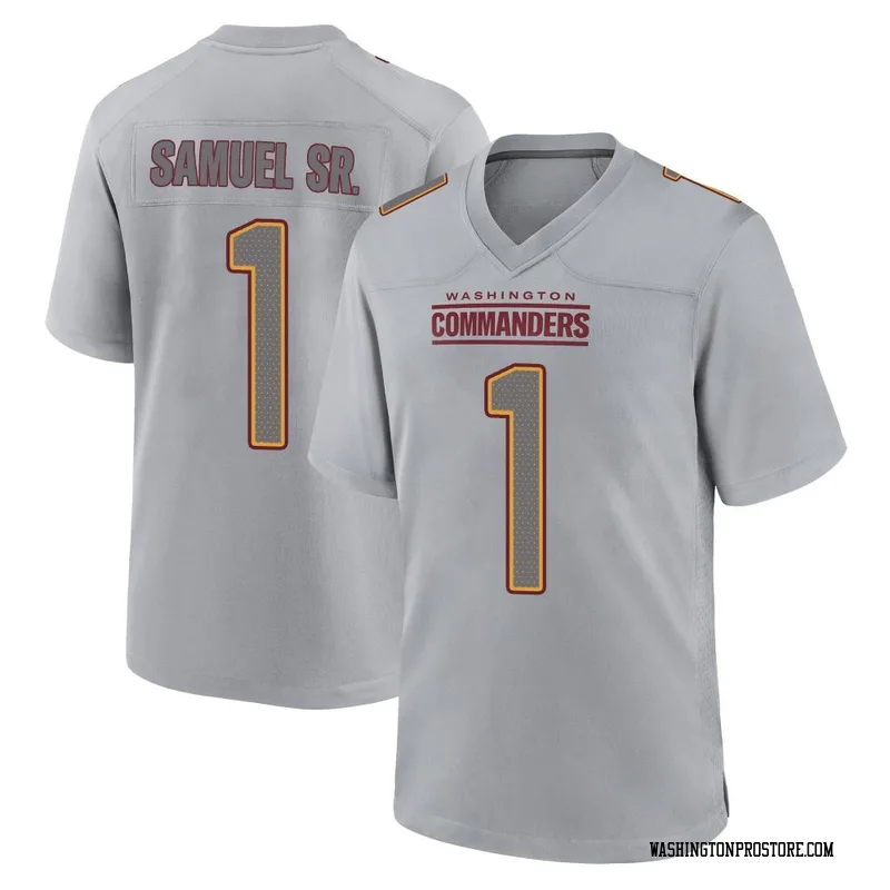 Gray Men's Deebo Samuel Sr. Washington Commanders Game Atmosphere Fashion Jersey