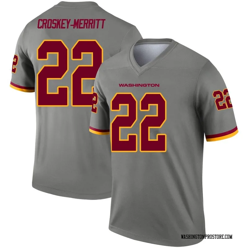 Gray Men's Jacory Croskey-Merritt Washington Commanders Legend Inverted Jersey